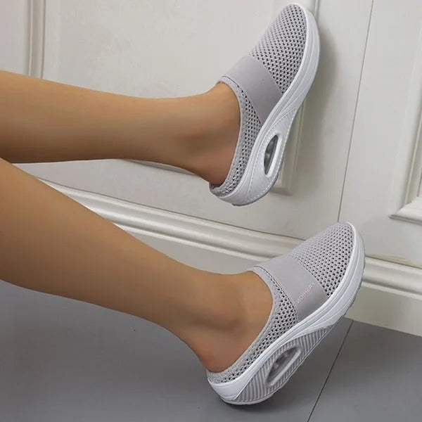 Orthopedic Wedge Sandals with Shock-Absorbing Sole