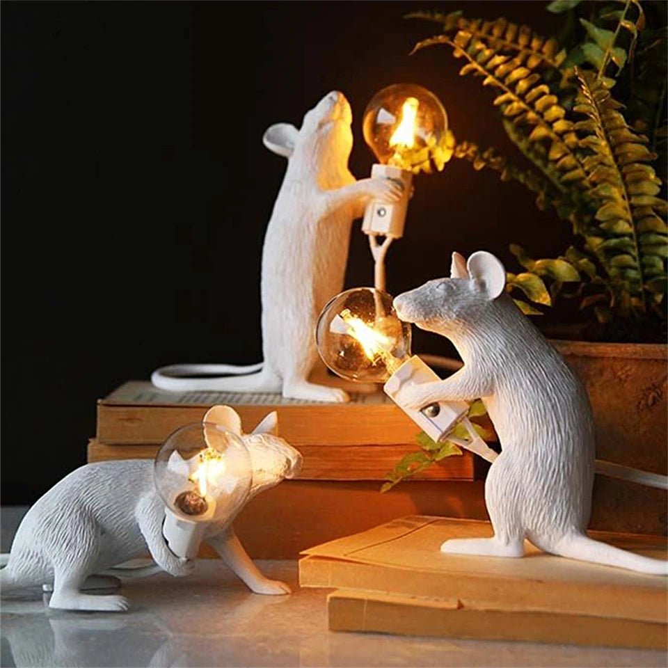 Animal Figurine LED Table Lamp with Warm Light