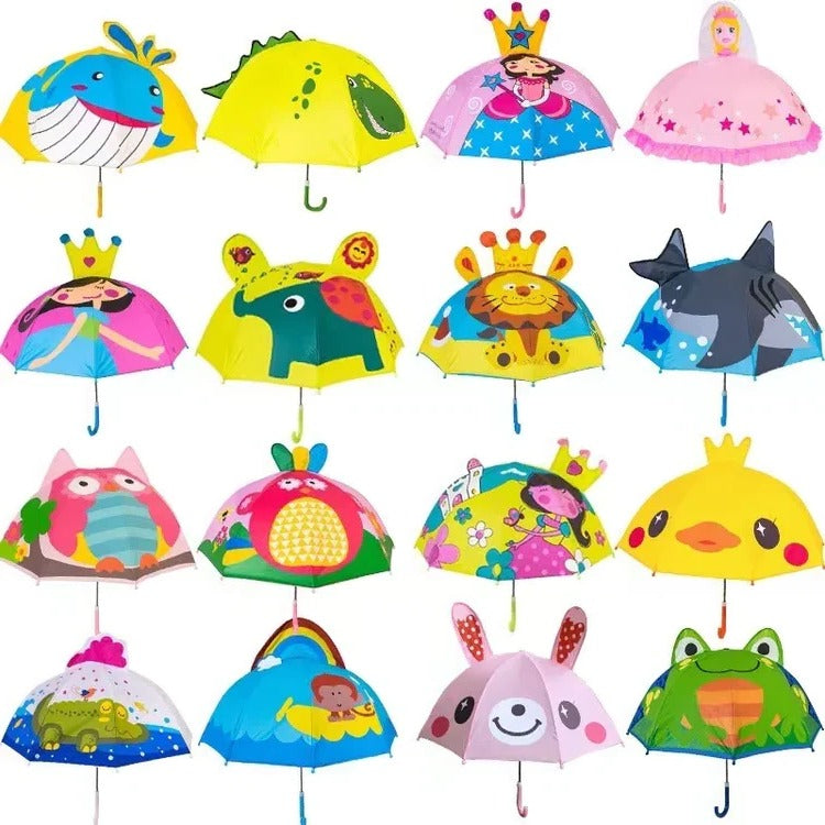 Kids Rainbow Umbrella with Easy Open Mechanism