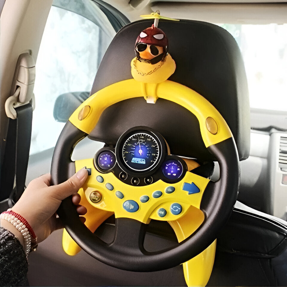 Interactive Steering Toy for Kids with Sound and Light Cues