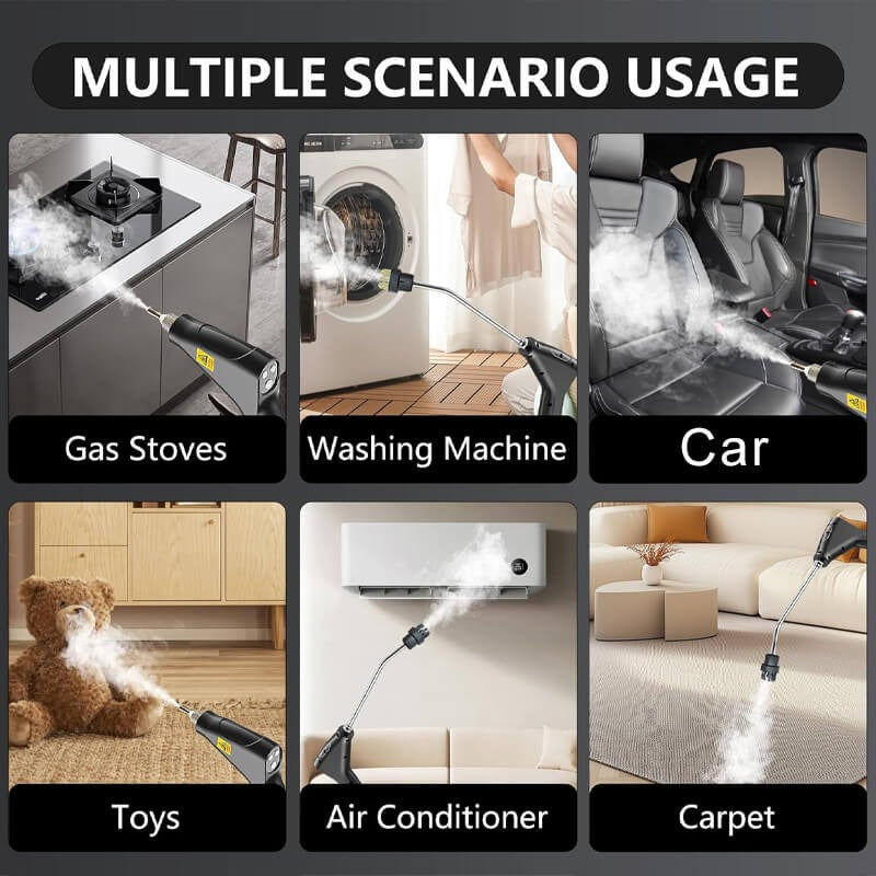 2500W High Pressure Steam Cleaner with 5 Brush Heads