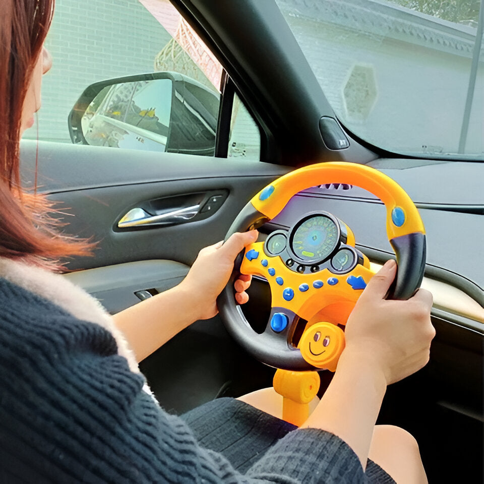 Interactive Steering Toy for Kids with Sound and Light Cues