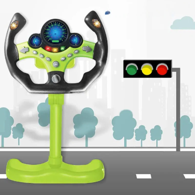 Interactive Steering Toy for Kids with Sound and Light Cues