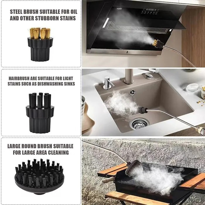 2500W High Pressure Steam Cleaner with 5 Brush Heads
