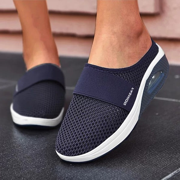 Orthopedic Wedge Sandals with Shock-Absorbing Sole