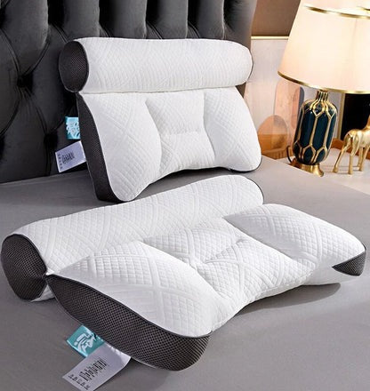 Contoured Neck Pillow for Back and Side Sleepers