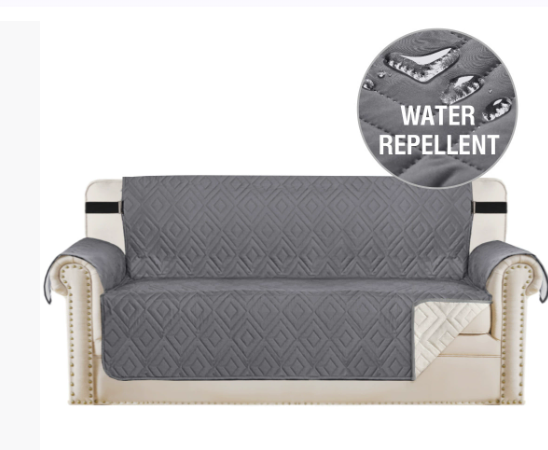Water-Repellent Quilted Sofa Cover Pet Protector Non-Slip Throw