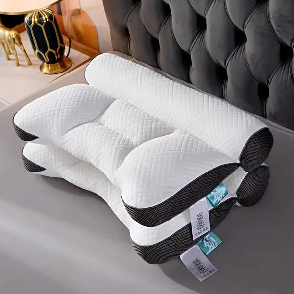 Ergonomic Goose Down Pillow for Neck and Spine Support