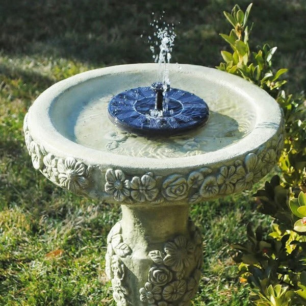 Solar-Powered Garden Water Fountain with Multiple Spray Patterns