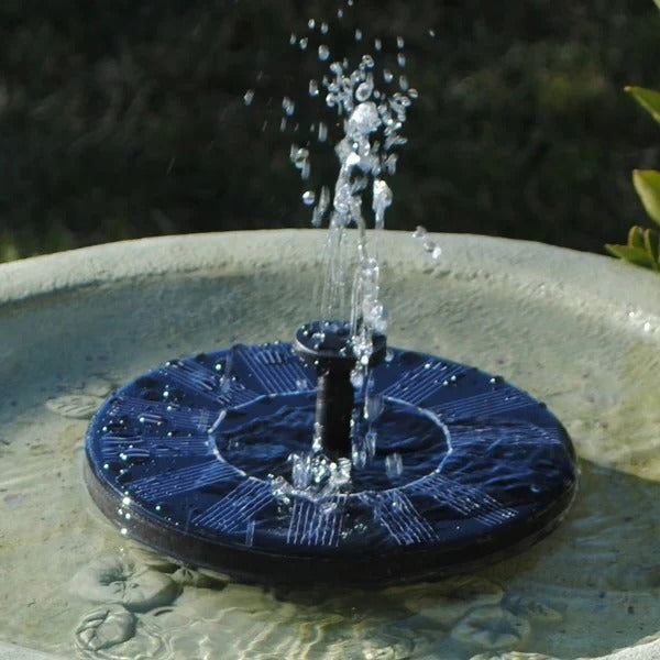 Solar-Powered Garden Water Fountain with Multiple Spray Patterns