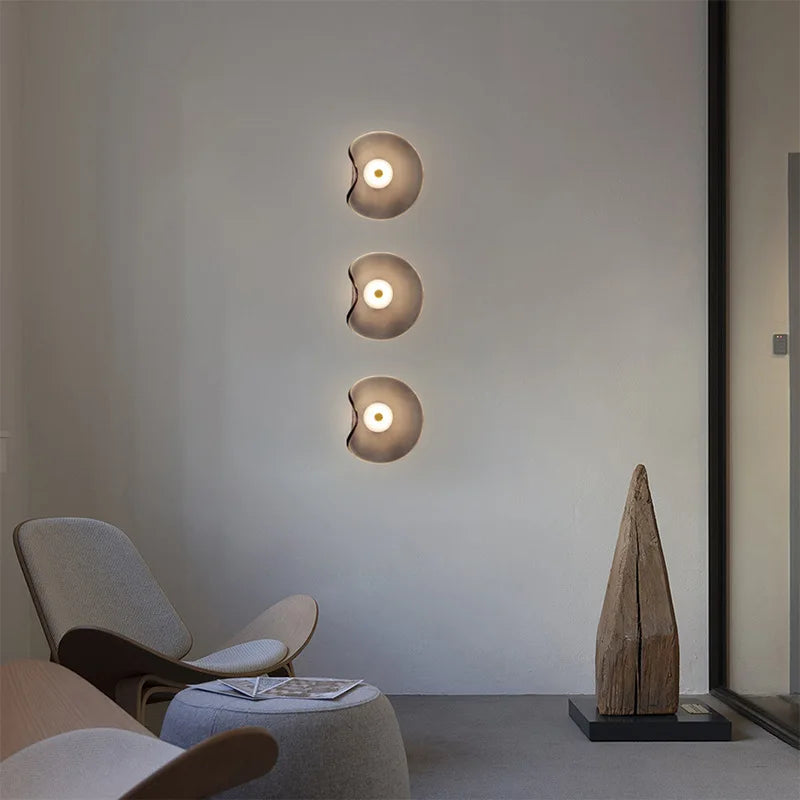 Organic Shaped Glass Wall Lamp for Modern Indoor Lighting