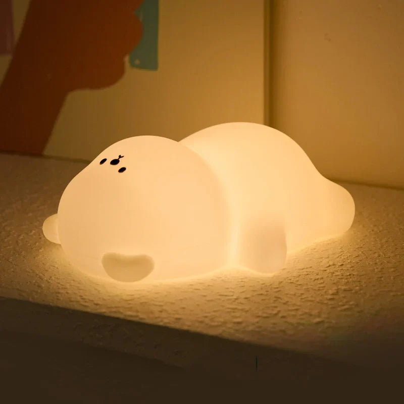 Rechargeable Bear Night Light with Color-Changing Glow