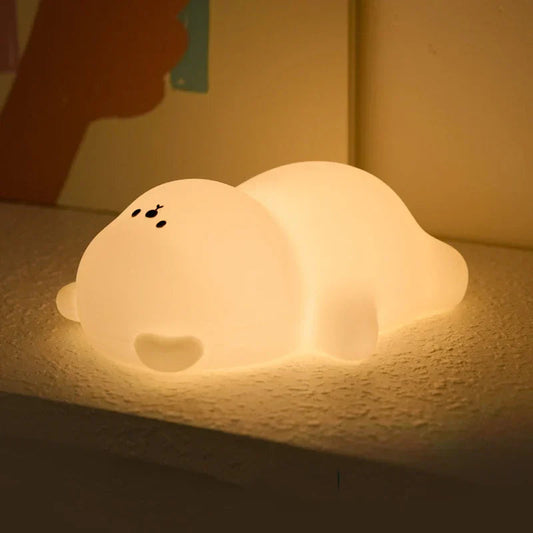 Rechargeable Bear Night Light with Color-Changing Glow