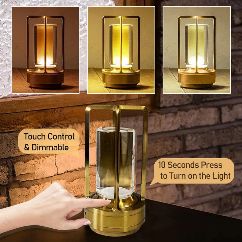Cordless Touch Control Nordic Table Lamp with Adjustable Brightness