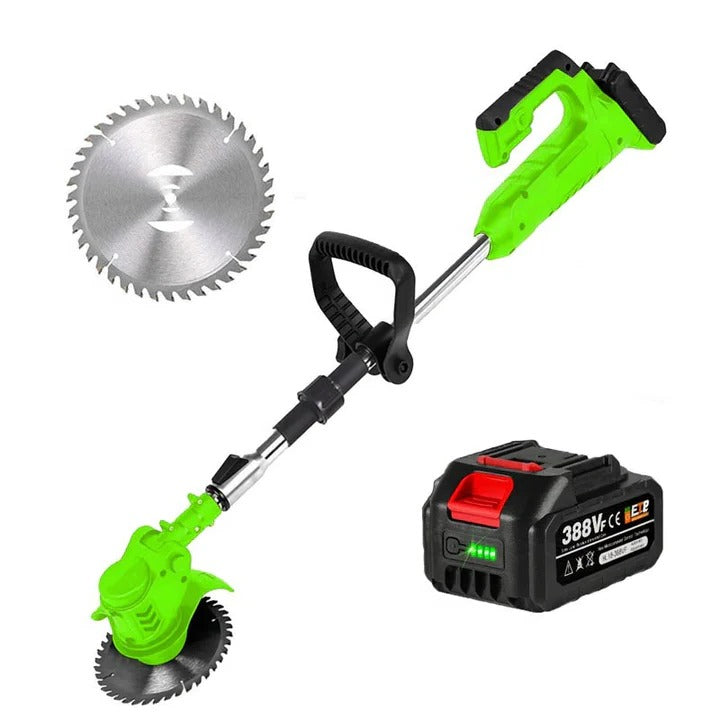 Cordless Electric Grass Trimmer with Rechargeable Battery