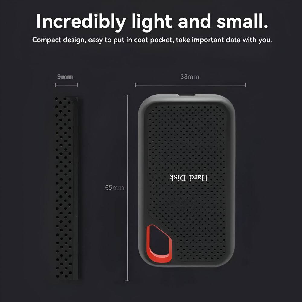 Portable External SSD Drive 500GB to 256TB High-Speed Storage