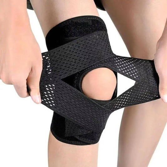 Adjustable Knee Brace with Side Stabilizers for Meniscus Tear and ACL Support
