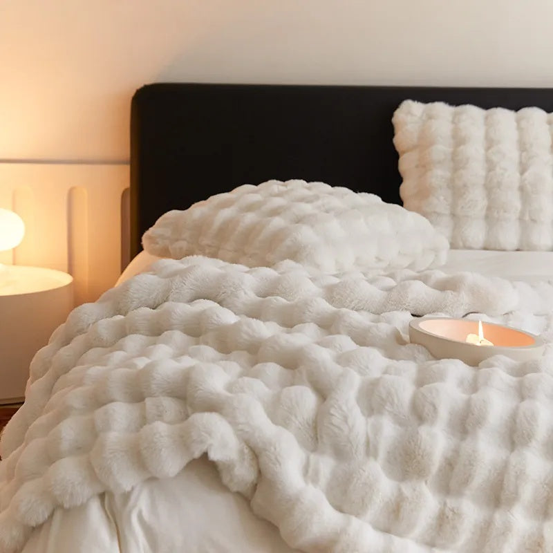 Luxury Soft Faux Fur Throw Blanket