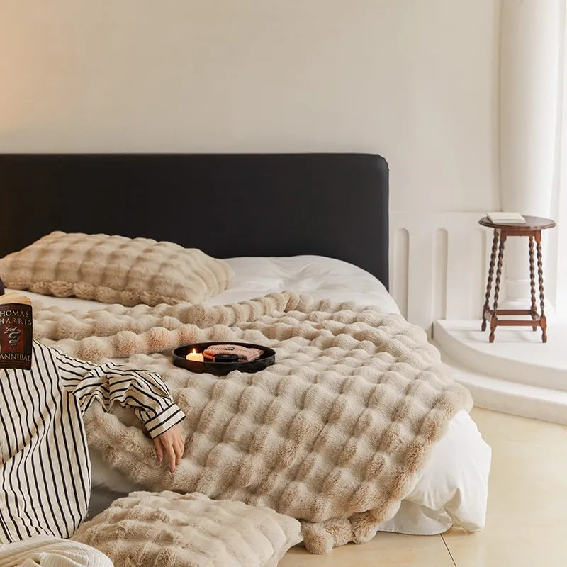 Luxury Soft Faux Fur Throw Blanket