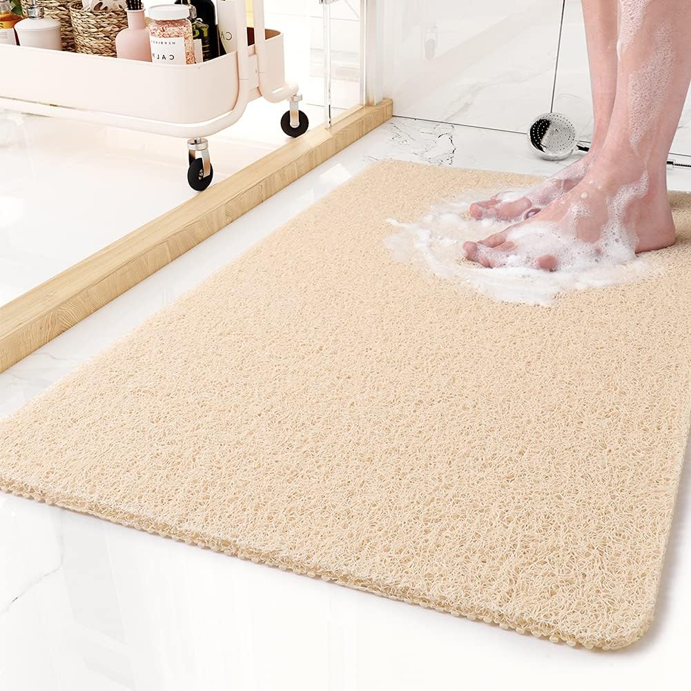 Non-Slip Microban Shower Mat with Soft Texture
