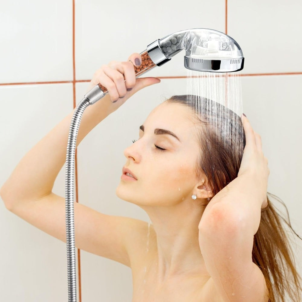 Mineral Filtration Shower Head for Softer Skin and Hair