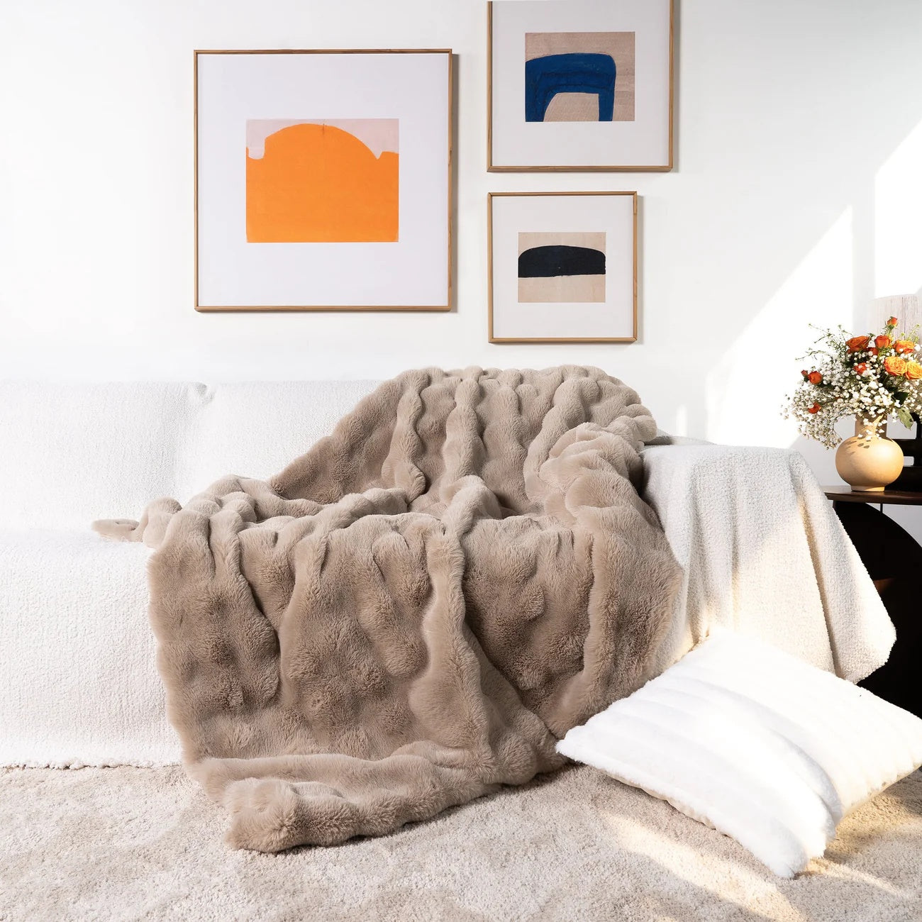 Luxury Soft Faux Fur Throw Blanket