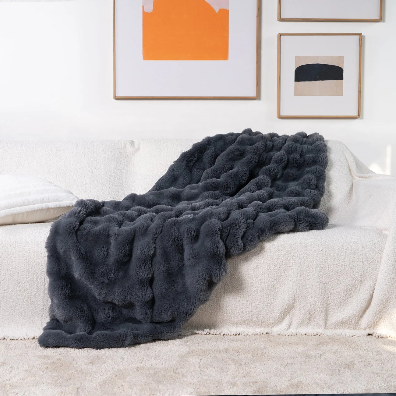 Luxury Soft Faux Fur Throw Blanket
