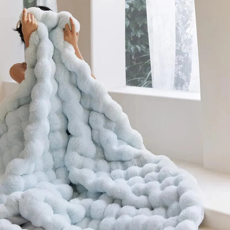 Luxury Soft Faux Fur Throw Blanket