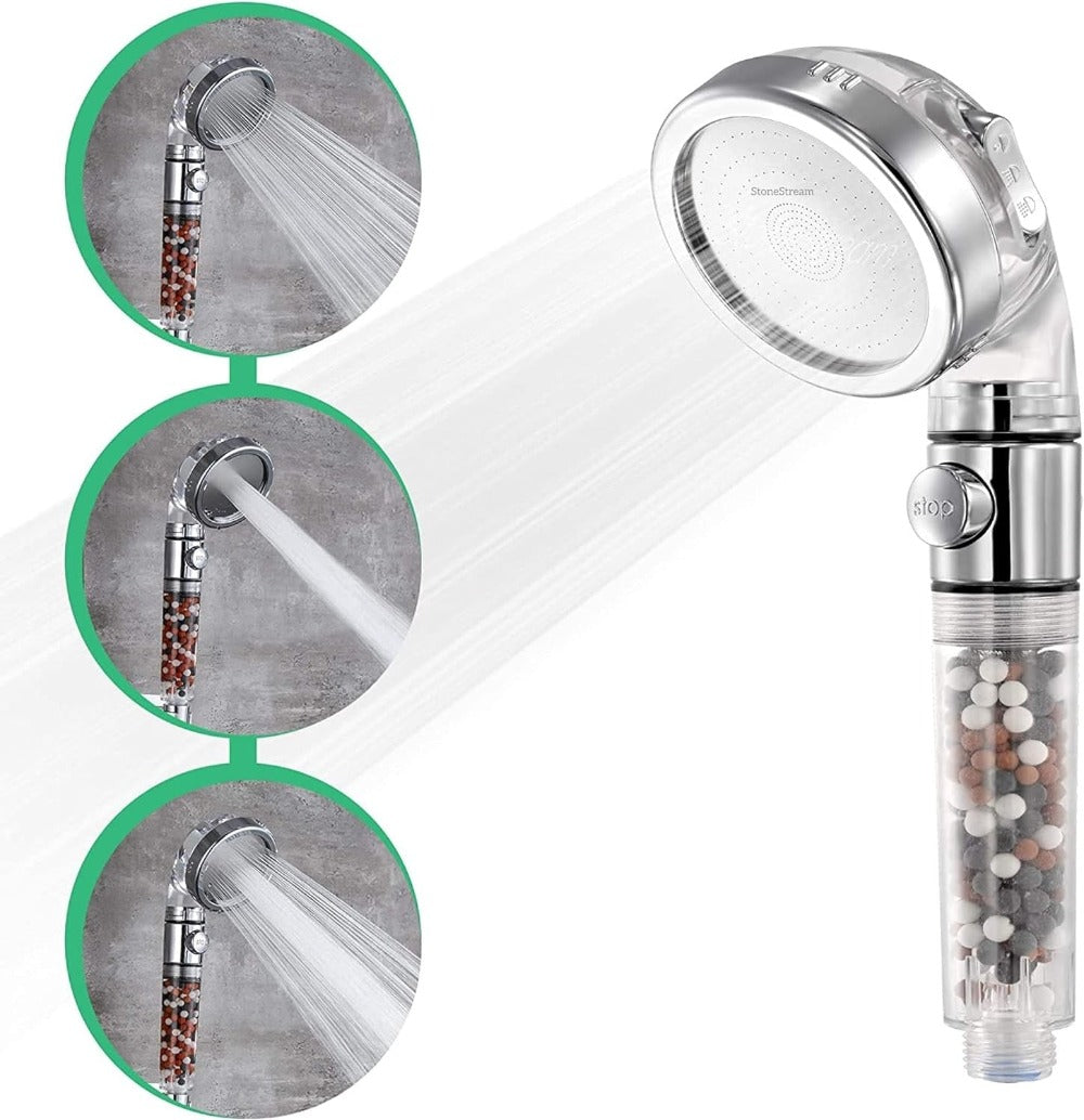 Mineral Filtration Shower Head for Softer Skin and Hair