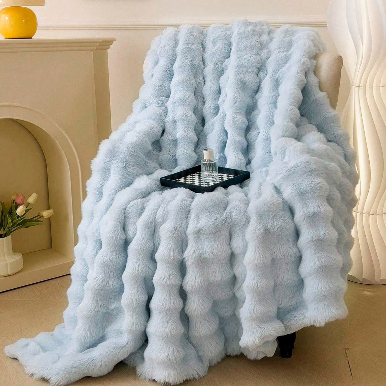Luxury Soft Faux Fur Throw Blanket