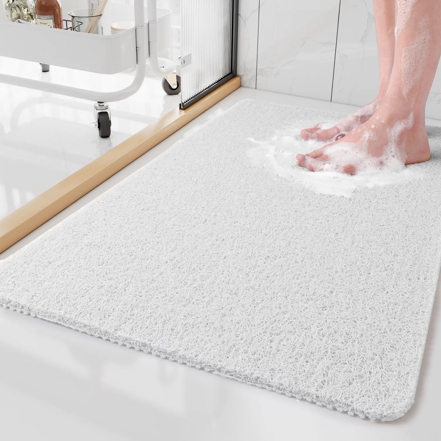 Non-Slip Microban Shower Mat with Soft Texture