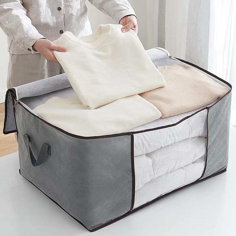 Foldable Clothes Storage Bag with See-Through Window