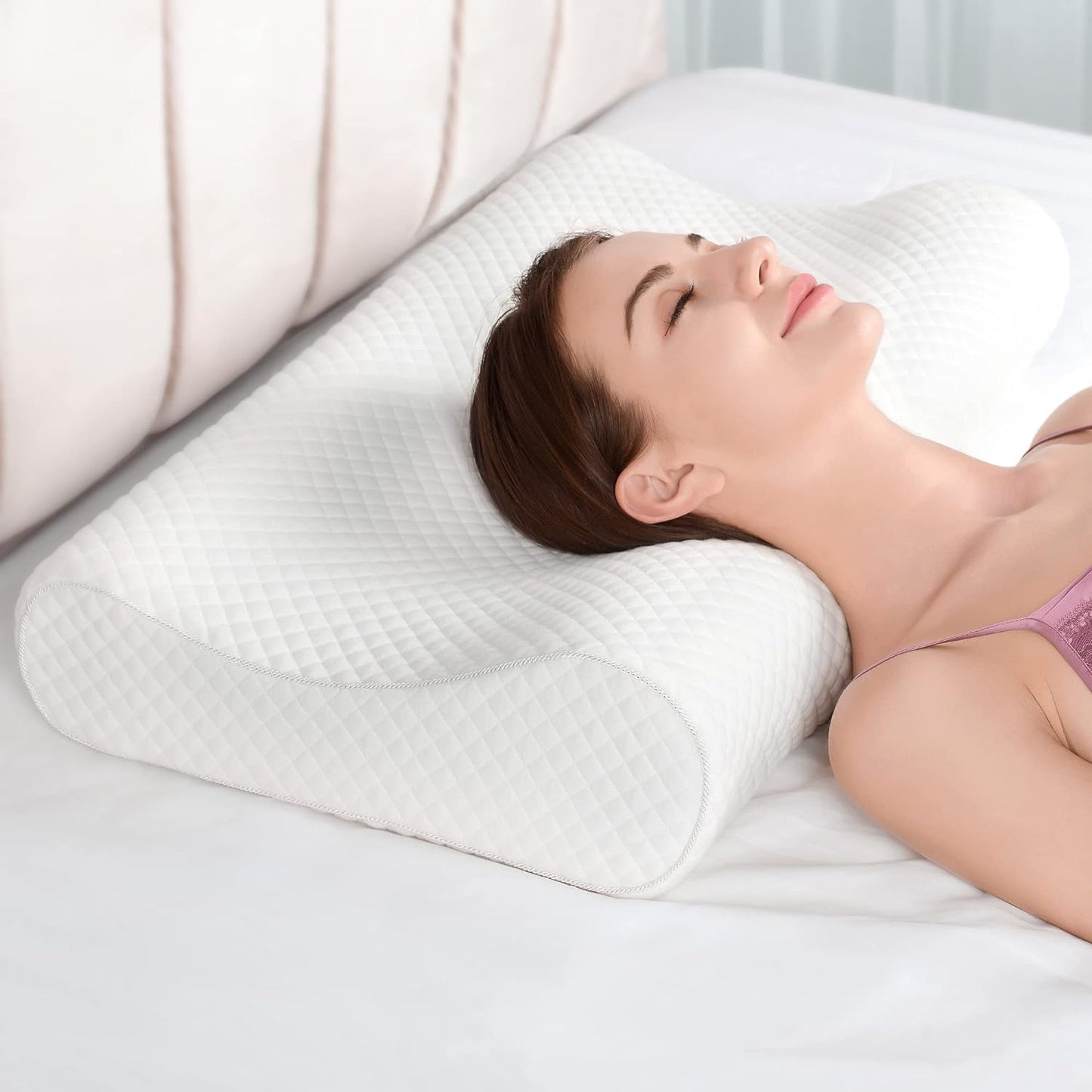 Premium Adjustable Memory Foam Pillow with Dual Height Support