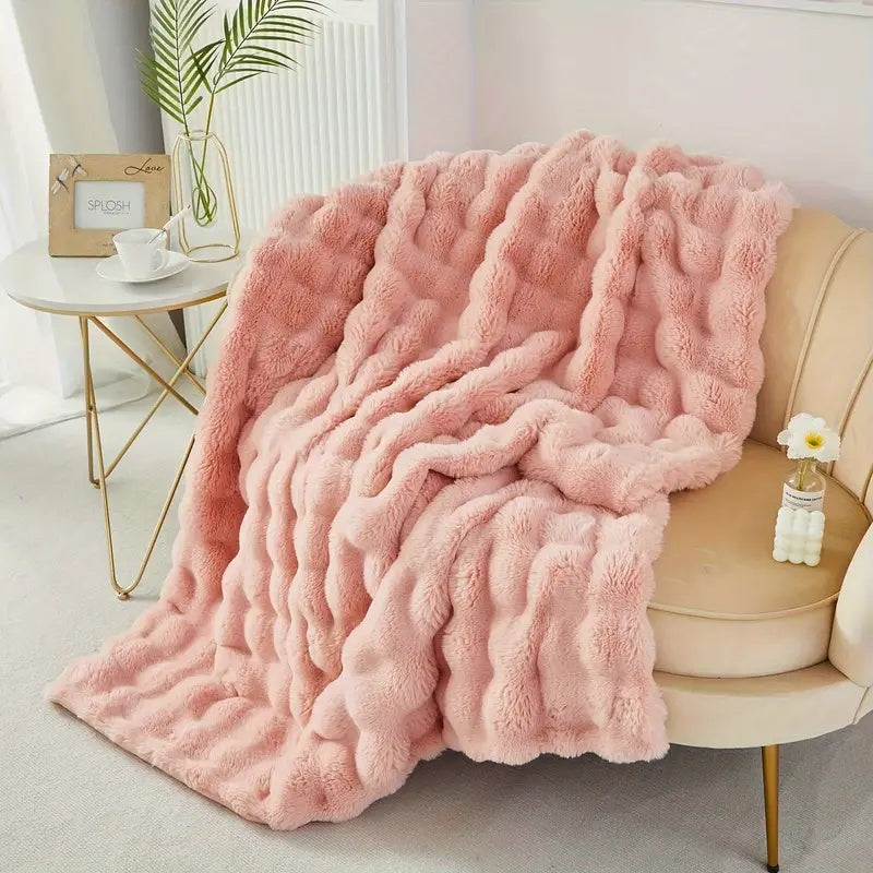 Luxury Soft Faux Fur Throw Blanket