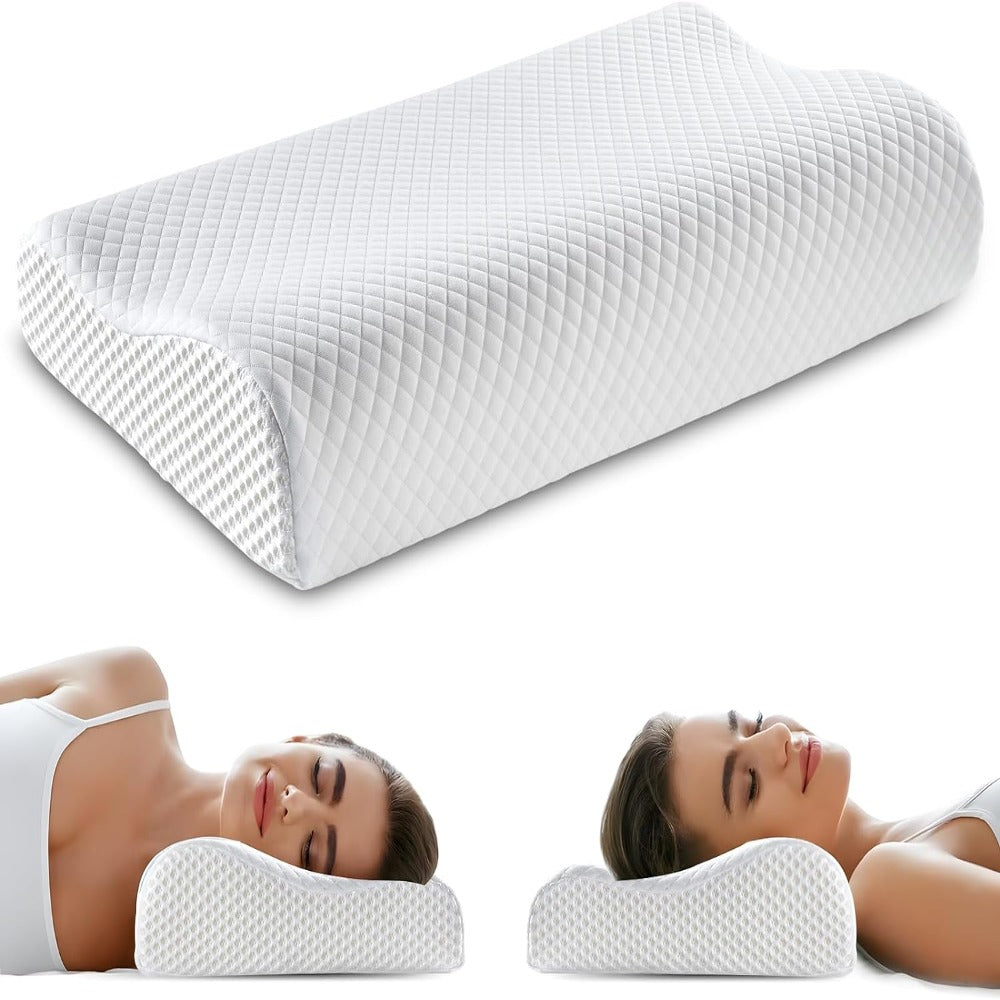 Premium Adjustable Memory Foam Pillow with Dual Height Support