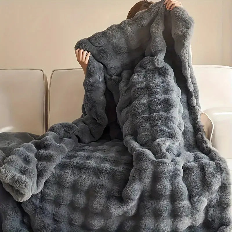 Luxury Soft Faux Fur Throw Blanket