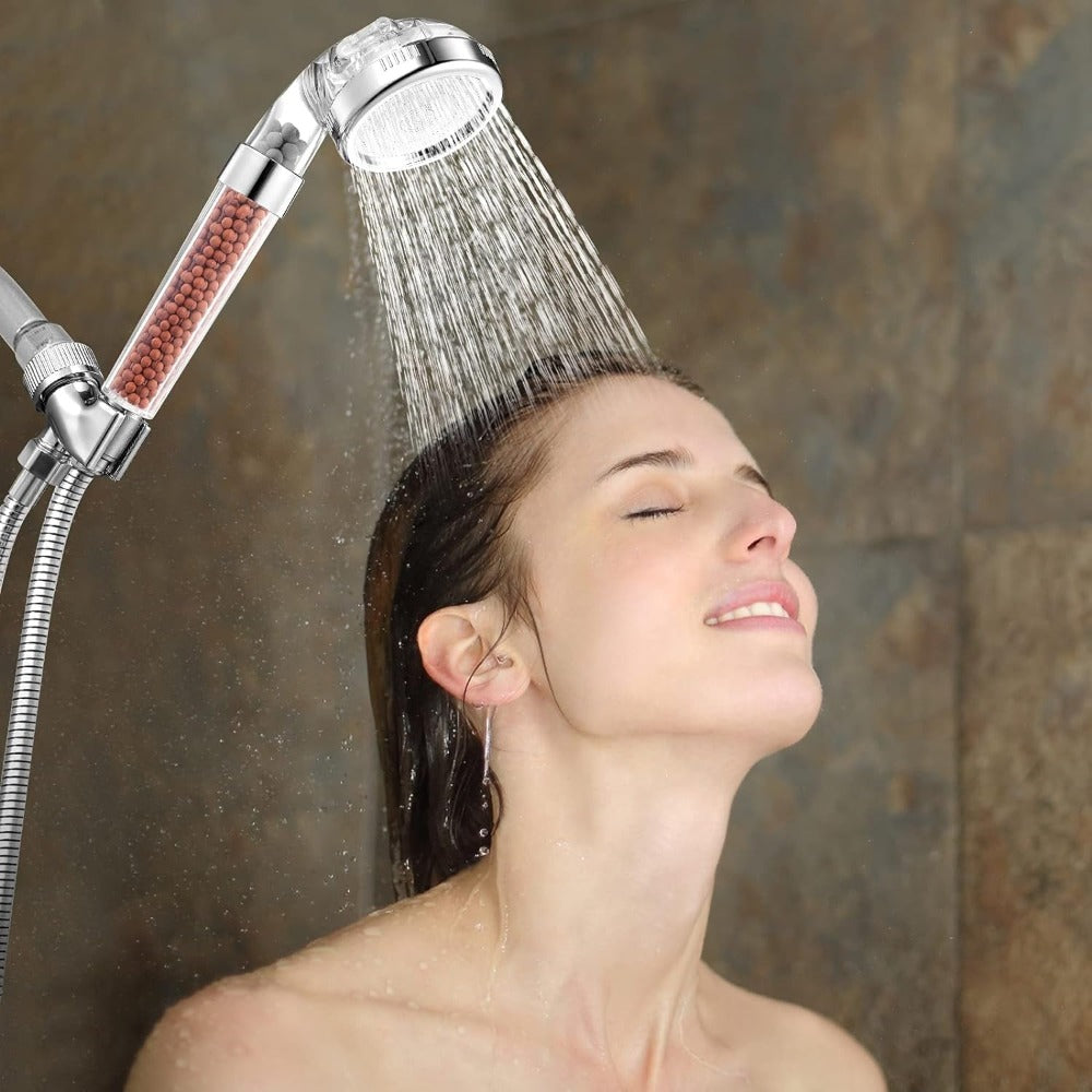 Mineral Filtration Shower Head for Softer Skin and Hair