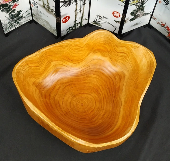 Teak Root Wood Serving Bowl 30cm