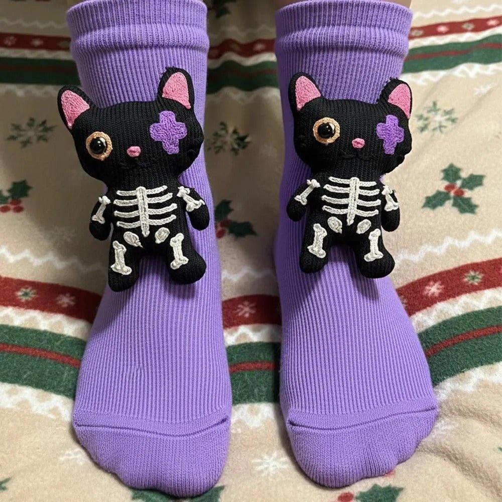 Cozy 3D Animal House Socks with Non-Slip Sole