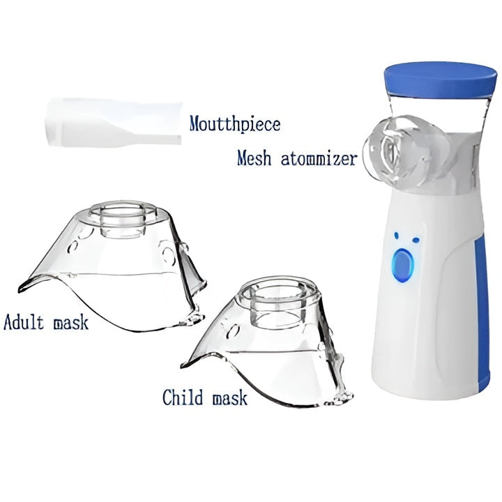 Portable Rechargeable Mini Mesh Nebulizer for Adults and Kids