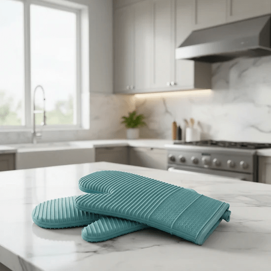 Non-Slip Heat-Resistant Silicone Oven Gloves