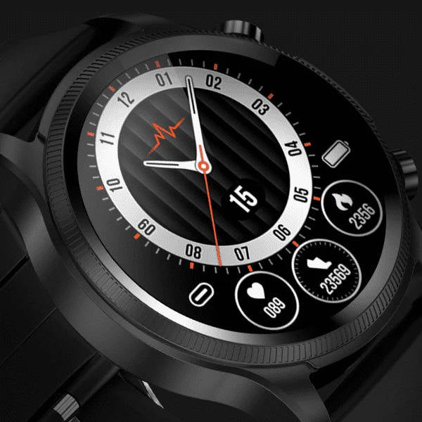 Glucose Monitoring Smartwatch with AMOLED Display and Activity Tracking