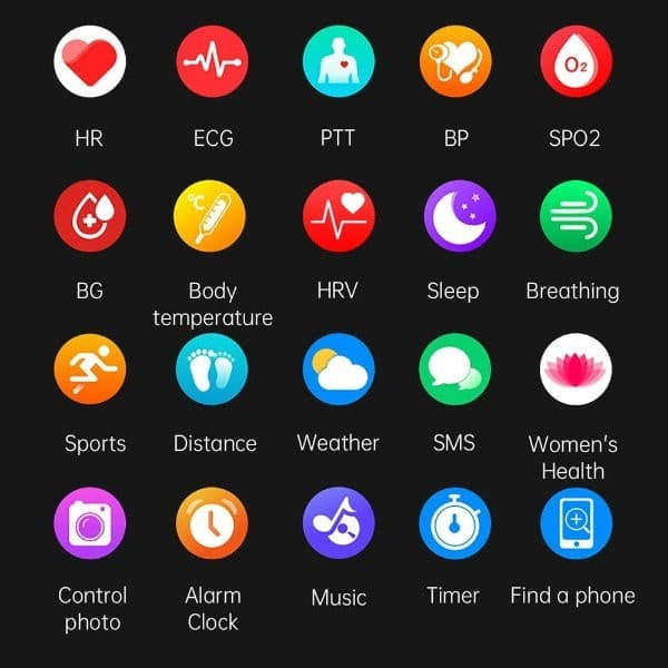 Glucose Monitoring Smartwatch with AMOLED Display and Activity Tracking