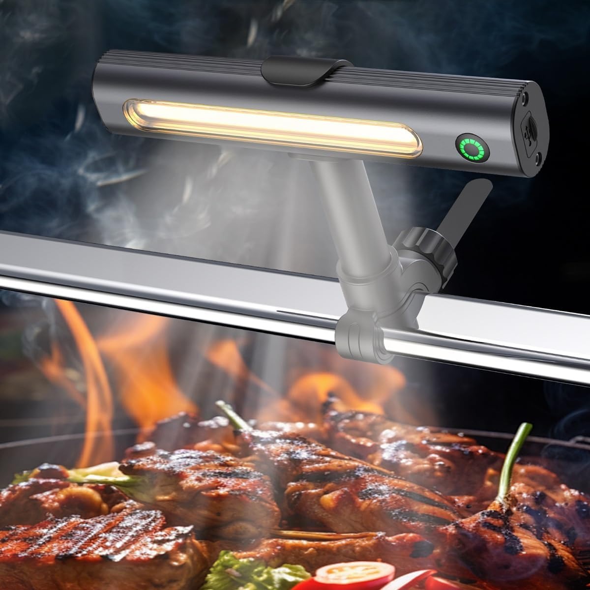 Rechargeable Magnetic BBQ Grill Light with 360-Degree Rotation and USB C Charging