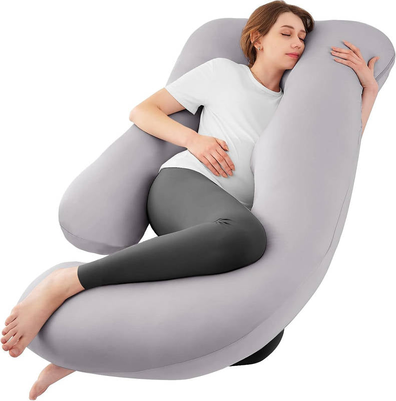U Shaped Cooling Pregnancy Pillow with Removable Cover