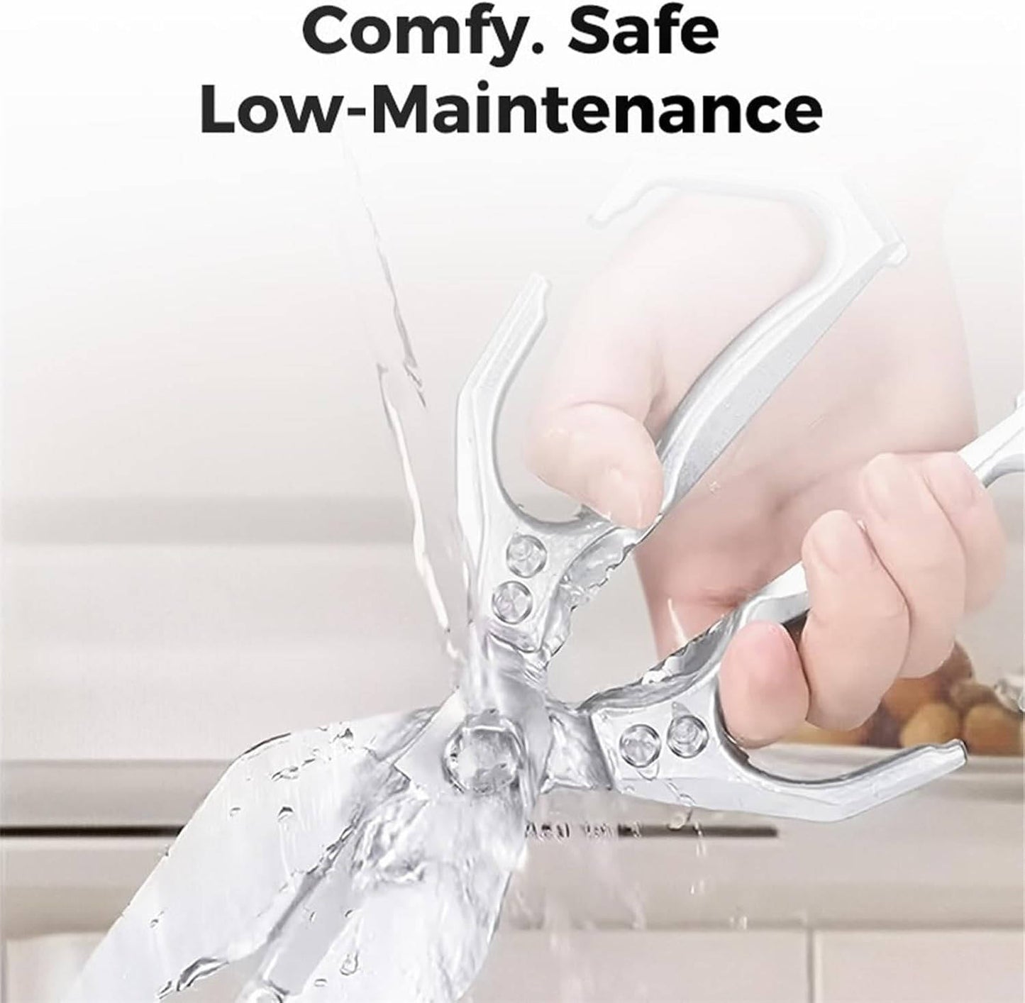Stainless Steel Kitchen Shears with Ergonomic Grip