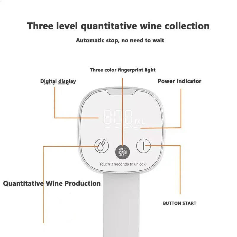 Intelligent Electric Wine Dispenser with Adjustable Volume Control