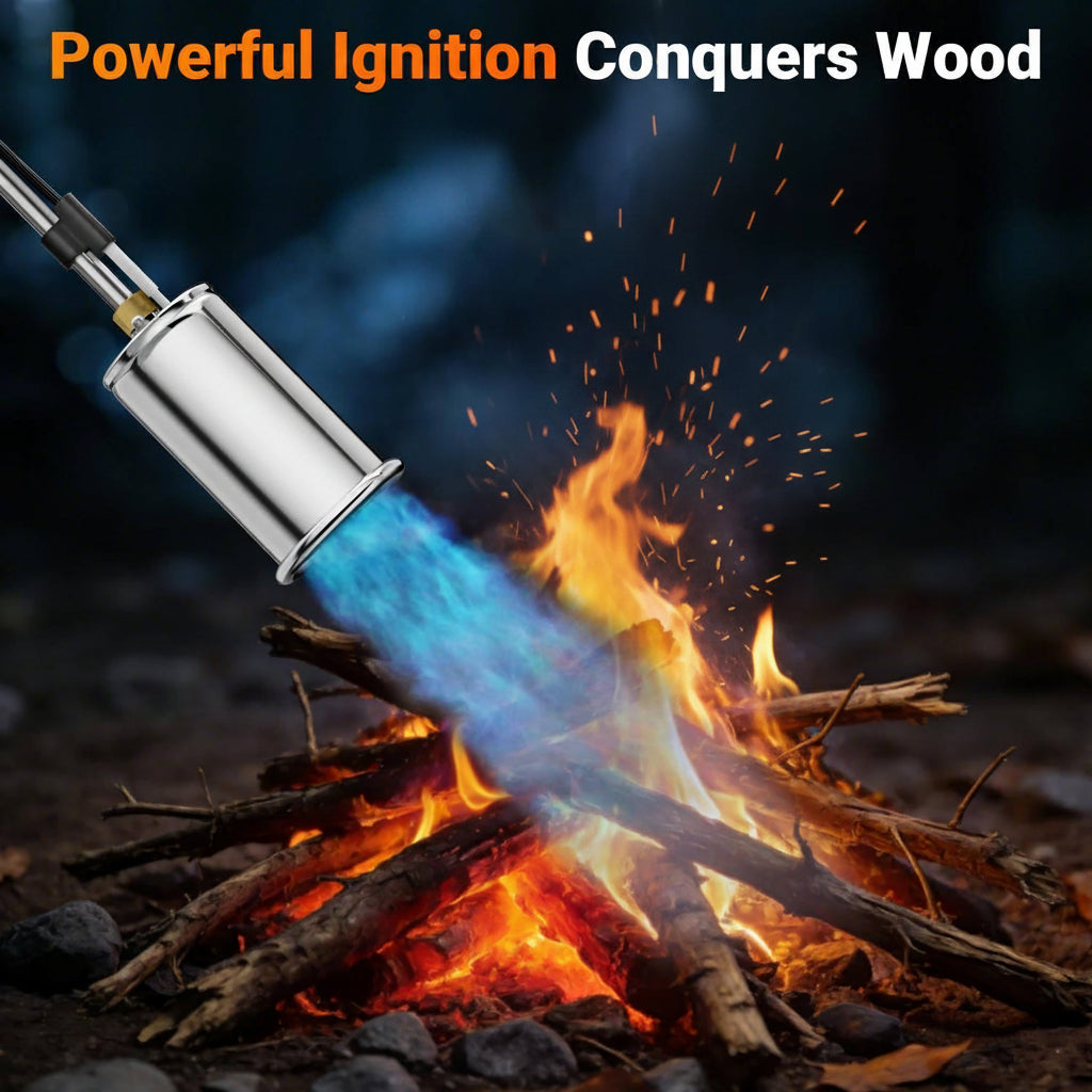 30 Inch Heavy Duty Weed Torch Burner with Detachable Arm and Adjustable Flame