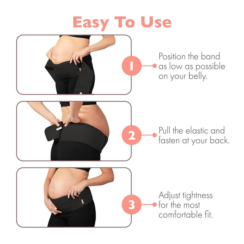 Adjustable Maternity Support Belt for Back and Belly Pain Relief