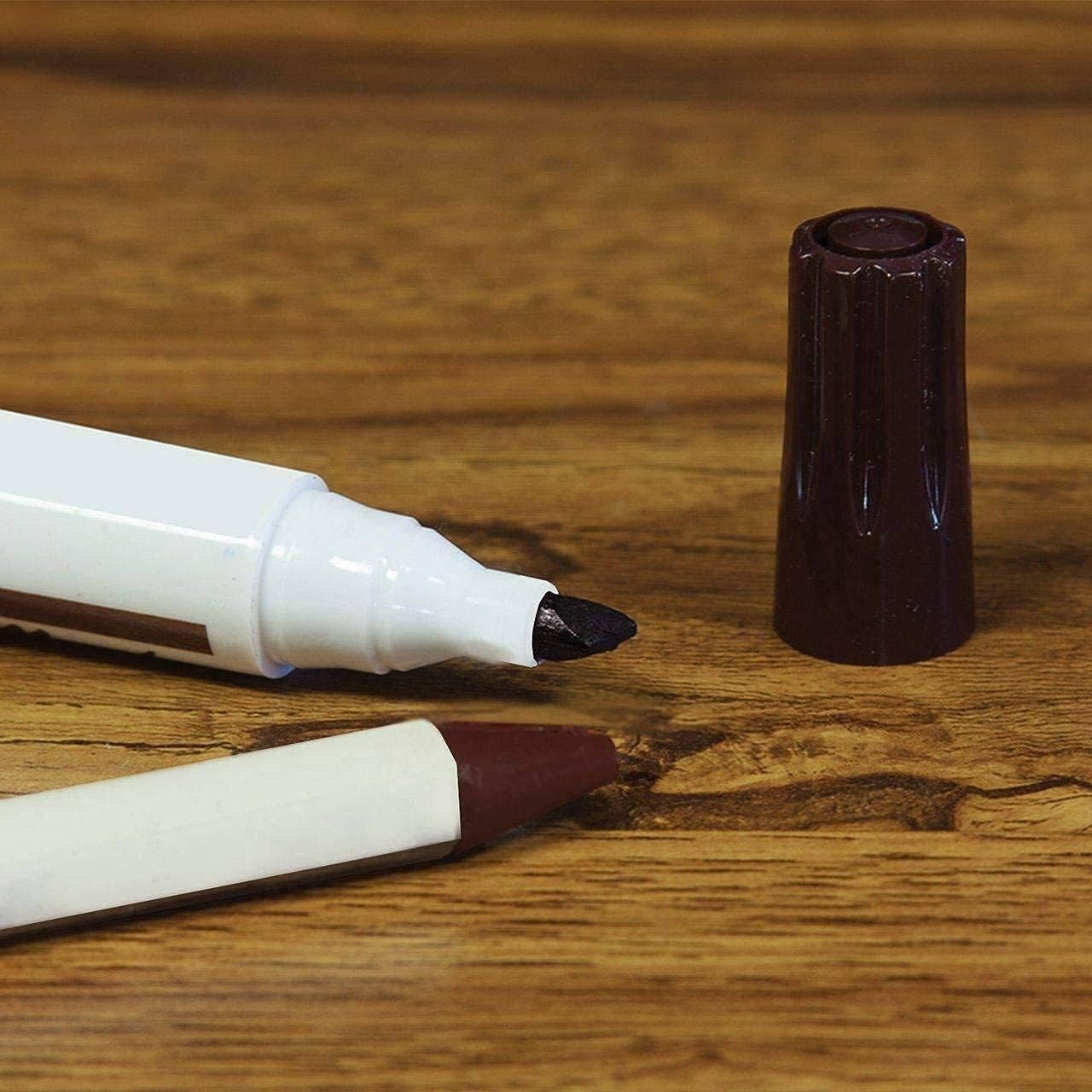 13 Piece Wood Furniture Repair Kit with Touch Up Markers and Wax Sticks